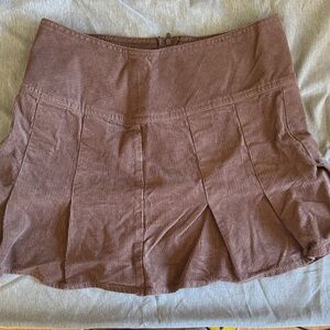 H&M Brown Mini Skirt